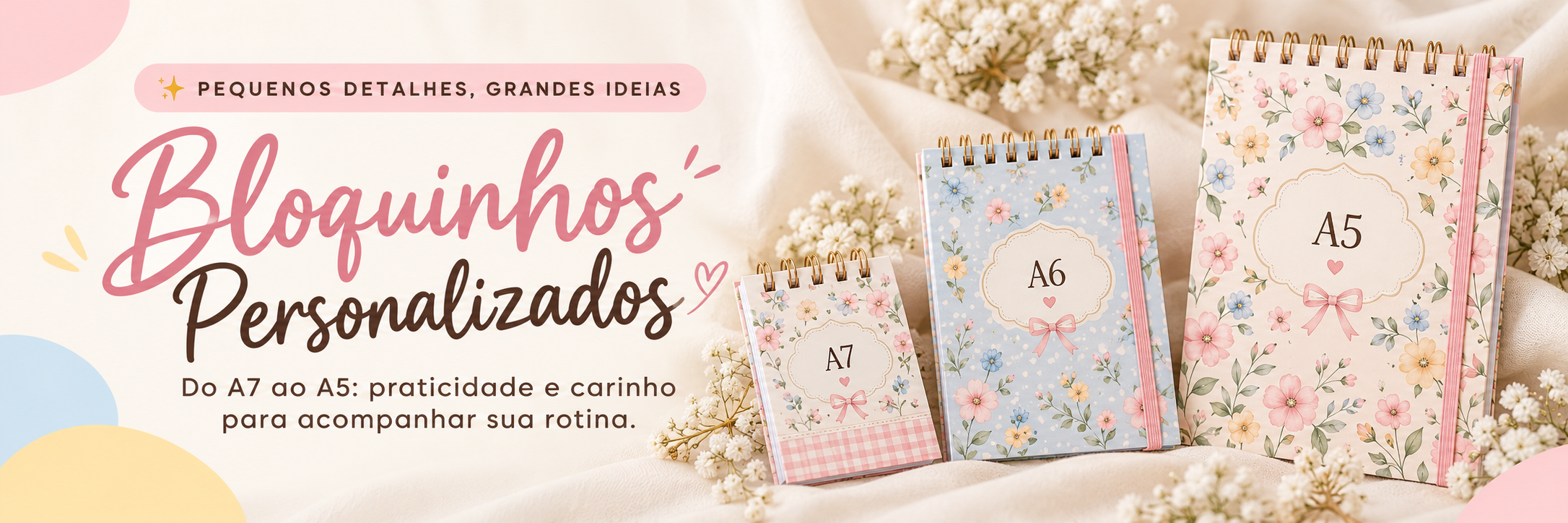 Bloquinhos Personalizados - Ateliê da Vovó Criativa